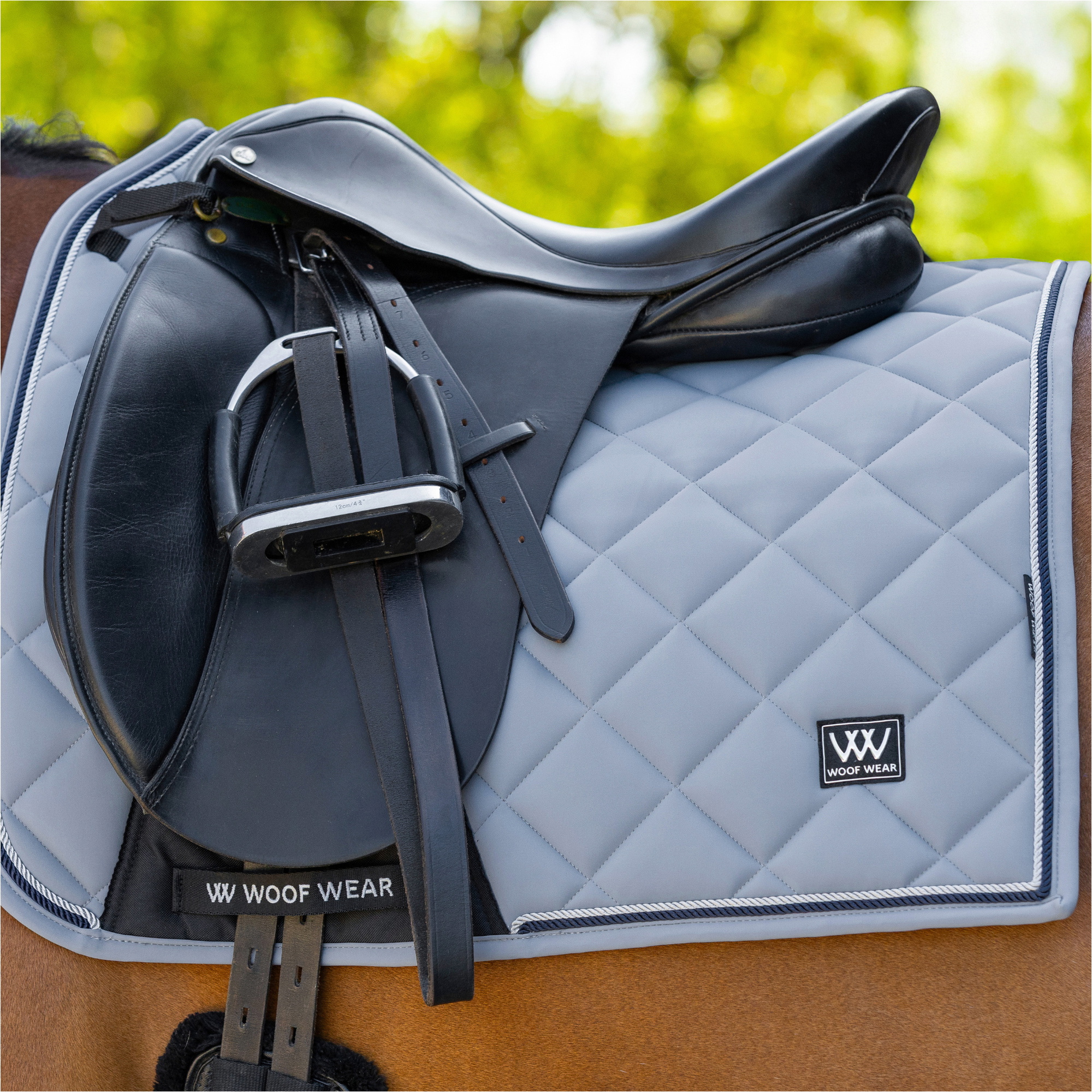2025 Woof Wear Aura Vision Dressage Tapis De Selle WS0041-STBL - Steel Blue